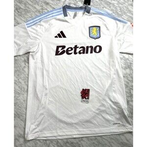 Adidas Aston Villa Away Football Soccer Jersey 24/25 Mens Medium KA6896 210 NEW